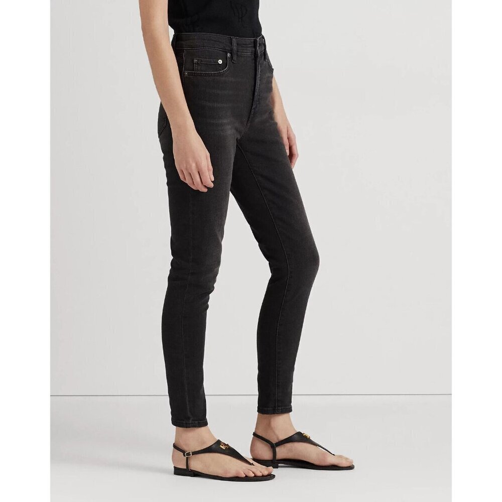 NEW! Lauren Ralph Lauren Women's 22W High-Rise Skinny Ankle Jean NWT $115 - Picture 4 of 6